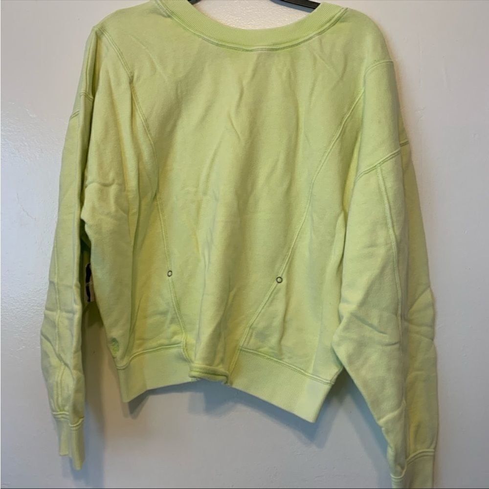 Free people FP Women’s movement go for gold reversible sweatshirt size S, NWT - Picture 9 of 16